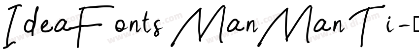 IdeaFonts ManManTi字体转换